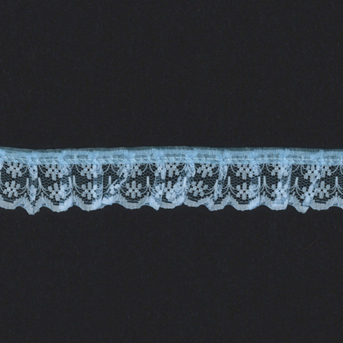 64836 Lace Frilled Blue 20mm