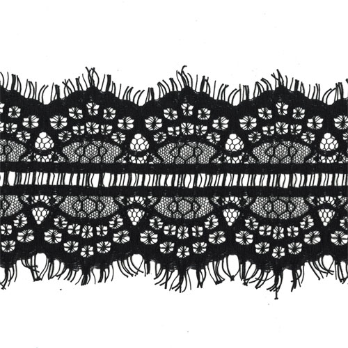 64839 Lace Nylon Flat Black 110mm