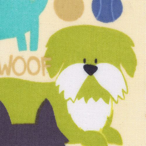 64851 Cotton Fabric 112cm Woof Woof