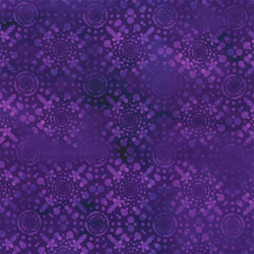 64898 Cotton Fabric 112cm Purple Circles