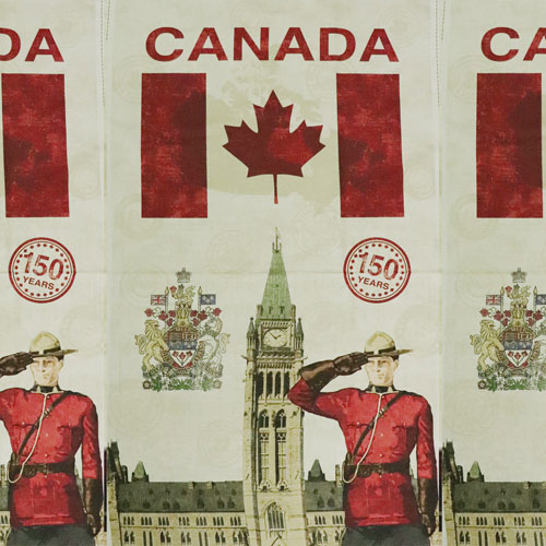 64948 Cotton Fabric 112cm Canadian Mountie