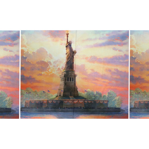 64958 Cotton Fabric 112cm Statue Of Liberty