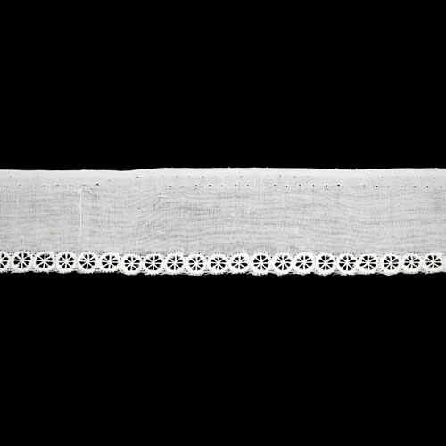 65028 Cambric Lace 25mm White