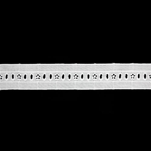 65133 Cambric Lace 37mm White