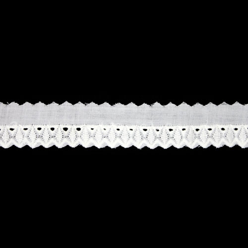 65188 Cambric Lace 20mm White