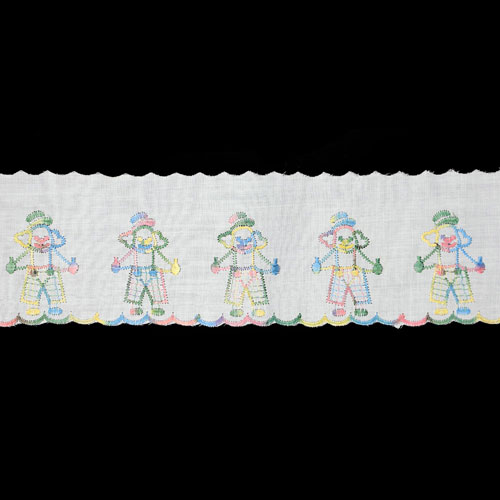 65194 Cambric Lace 75mm White Multi