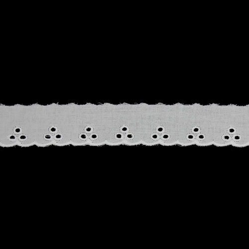 65207 Cambric Lace 30mm White