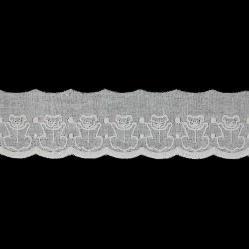 65215 Cambric Lace 50mm White