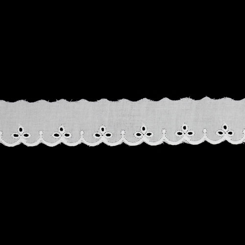 65225 Cambric Lace 30mm White