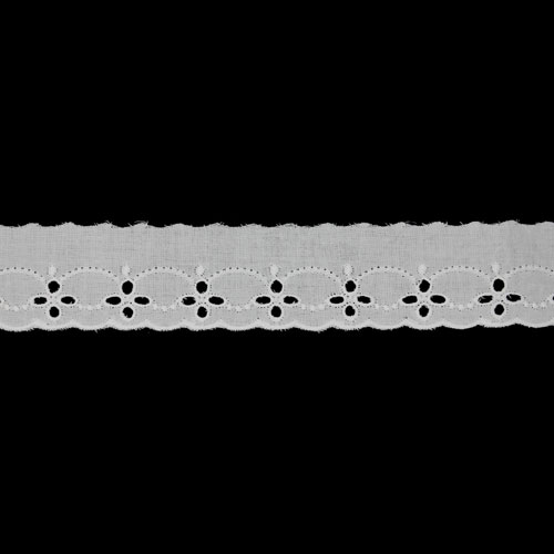 65229 Cambric Lace 38mm White