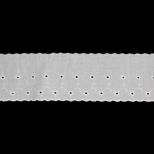 65232 Cambric Lace 80mm White