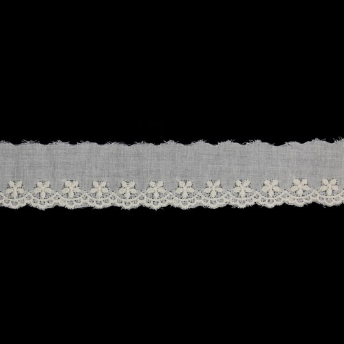 65283 Cambric Lace 30mm Dark Cream
