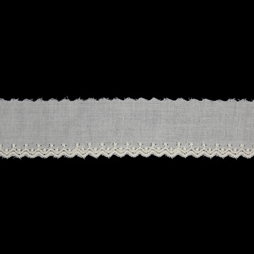 65284 Cambric Lace 30mm Dark Cream