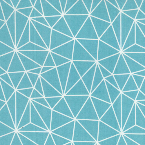 65400 Printed Quilting Fabric 112cm Aqua Architect
