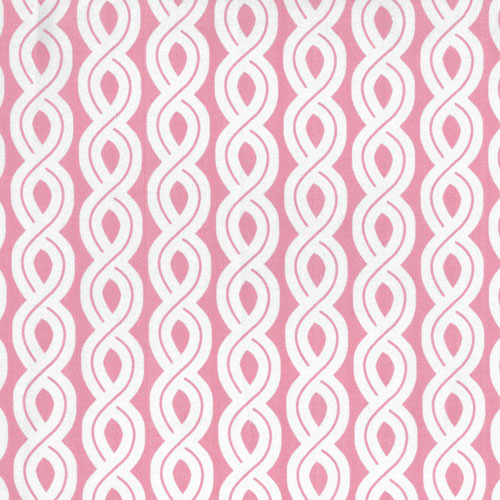 65421 Printed Quilting Fabric 112cm Ropes Pink

