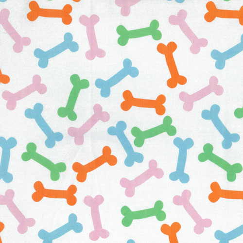 65424 Printed Quilting Fabric 112cm Bones
