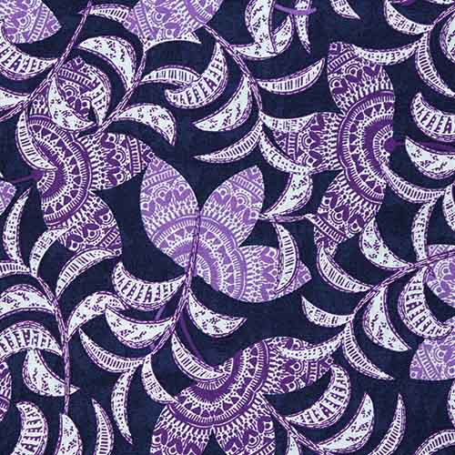 65463 Fab Cotton 112cm Leaves Print