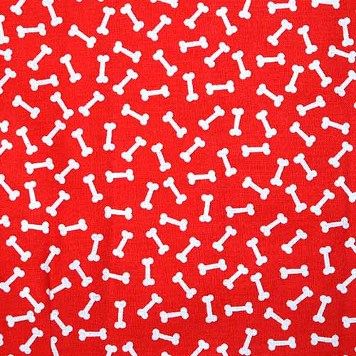 65475 Fab Cotton 112cm Bones Red
