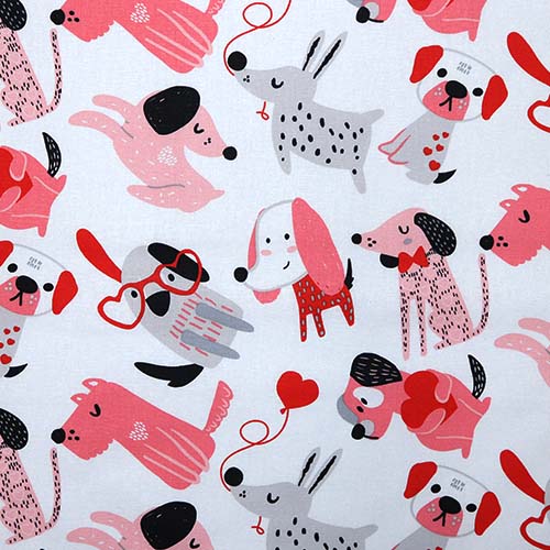 65489 Fab Cotton 112cm Cute Dogs