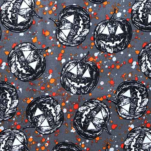 65493 Fab Cotton 112cm Pumpkin Halloween