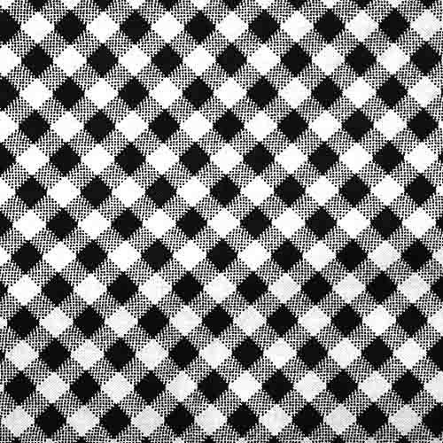 65505 Fab Cotton 112cm Checkered White Black