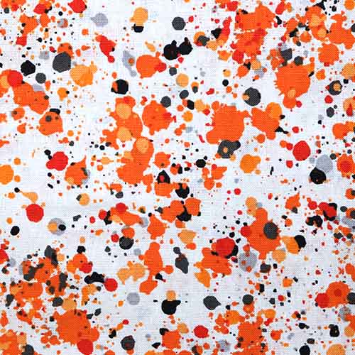 65507 Fab Cotton 112cm Orange Dots Abstract