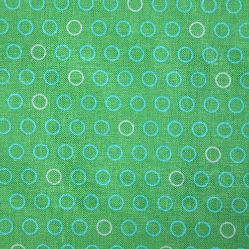 65509 Fab Cotton 112cm Small Circle Green