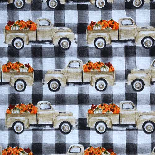 65529 Fab Cotton 112cm Truck Pumpkins
