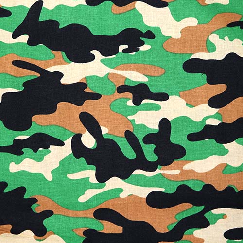 65537 Fab Cotton 112cm Army Print
