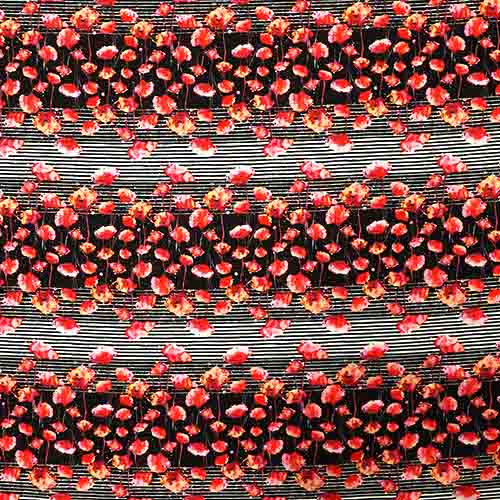65572 Fab Cotton 112cm Red Flowers