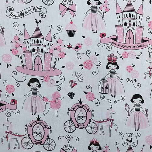 65583 Fab Cotton 112cm Princess Castle