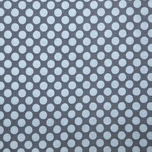 65657 Fab Cotton 112cm Grey Polka Dots