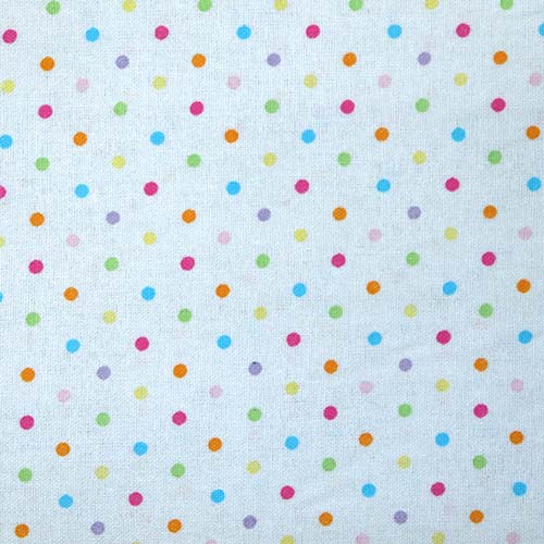65659 Fab Cotton 112cm Rainbow Dots