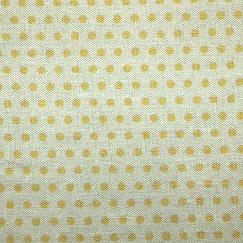 65661 Fab Cotton 112cm Yellow Polka Dots