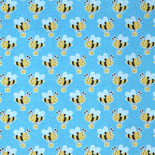 65676 Fab Cotton 112cm Yellow Bees