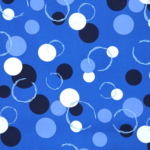 65693 Fab Cotton 150cm Circles Blue 