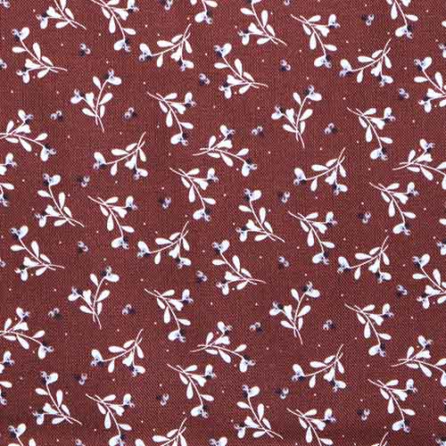 65701 Fab Cotton 112cm Flower Brown