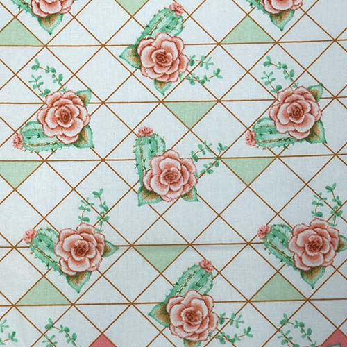 65728 Fab Cotton 112cm Cactus Flower