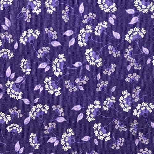 65775 Fab Cotton 112cm Flower Purple