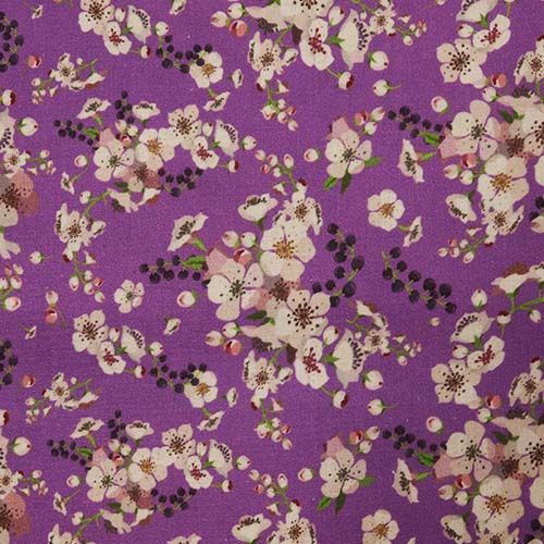 65779 Fab Cotton 112cm Flower Purple