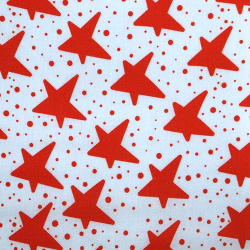 65787 Fab Cotton 112cm Orange Star