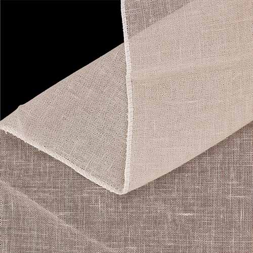 65855 Sullivans Weighted Sheer Curtain Fabric Pablo 330cm Taupe