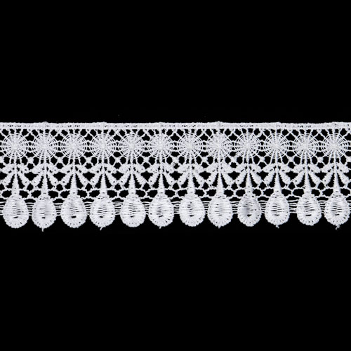 68085 Lace Guipure 40mm White