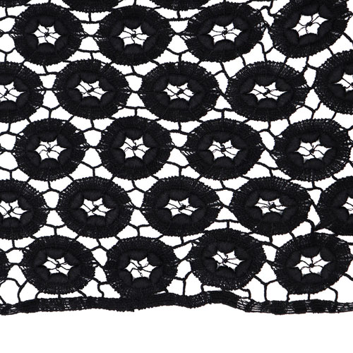68126 Lace Guipure 80cm Black