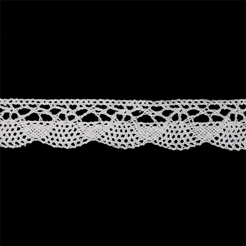 68984 Sullivans 20mm Torchon Lace - White 50mts