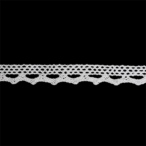 68990 Sullivans 11mm Torchon Lace - White 50mts