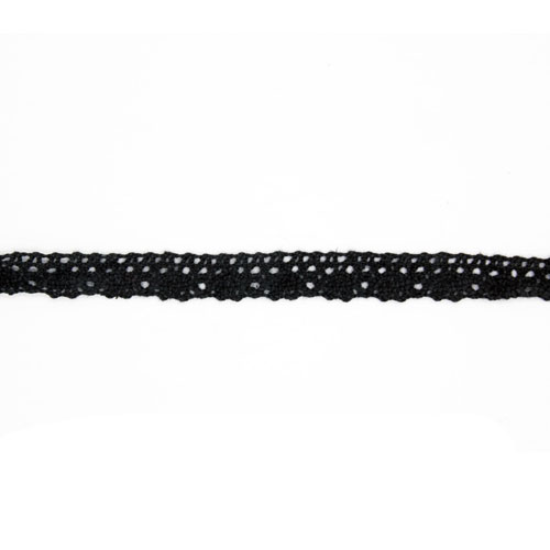 69629 Lace Torchon 10mm Black