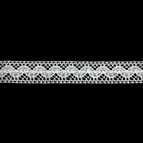 69647 Lace Torchon 28mm White