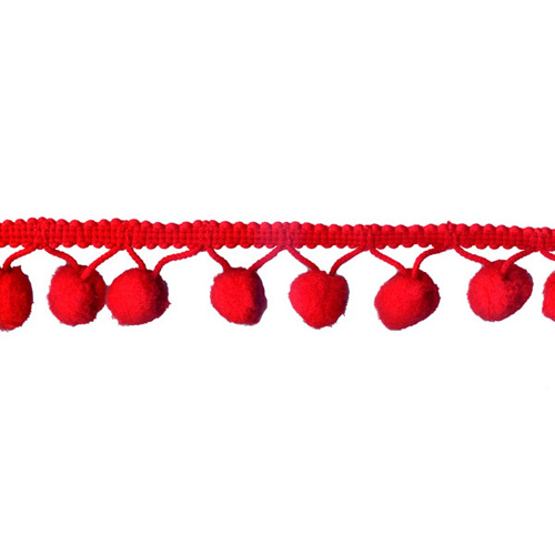 69997 Trim Pom Pom 25mm Red