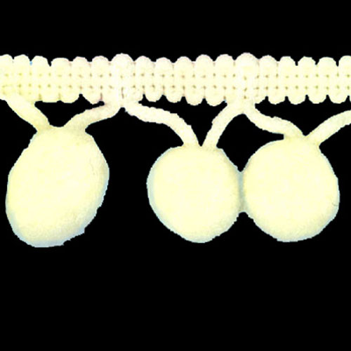 70001 Trim Pom Pom 25mm Cream